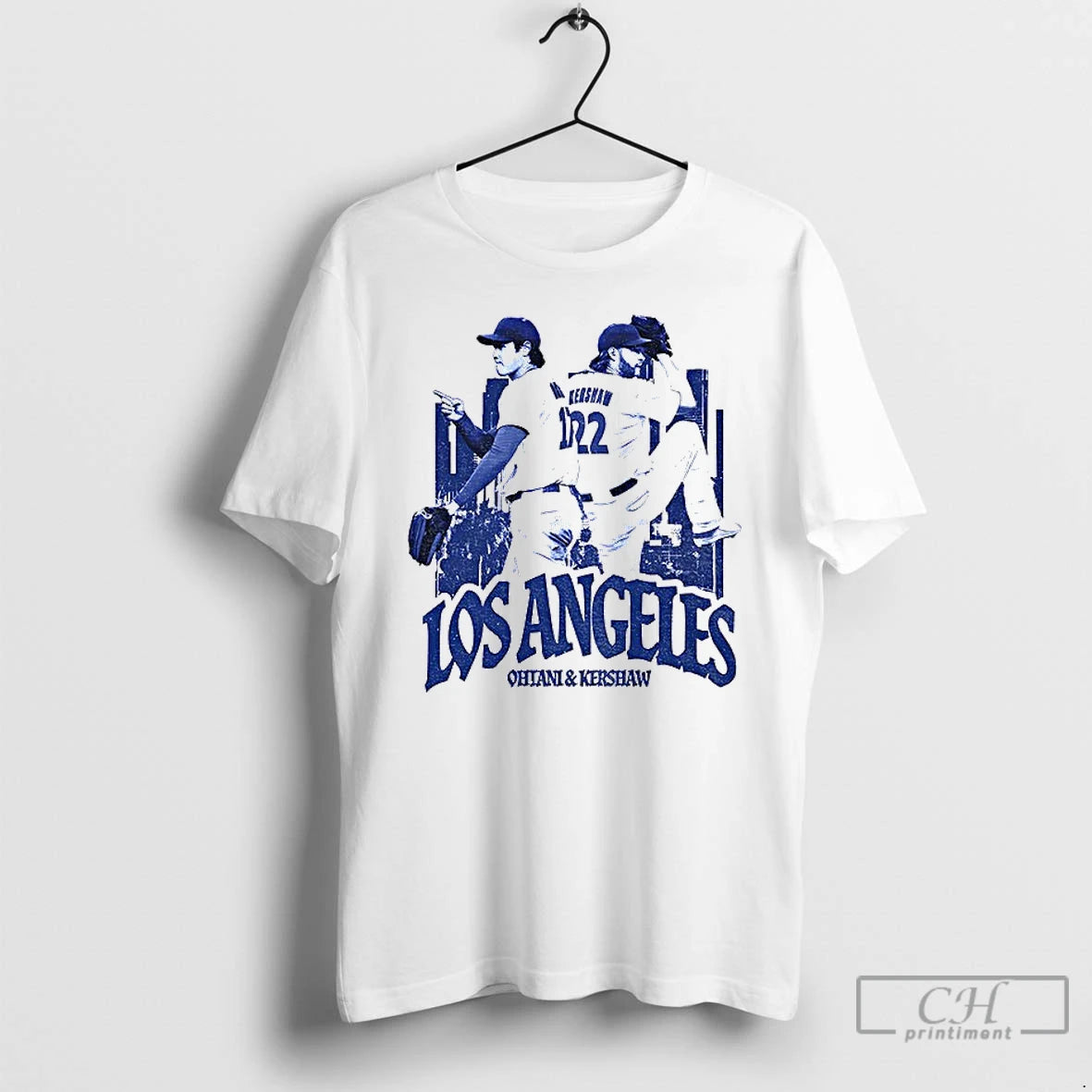 Classic Shohei Ohtani And Clayton Kershaw Los Angeles Dodgers City Skyline Mlb Baseball Vintage T-Shirts, Hoodie, Sweatshirt