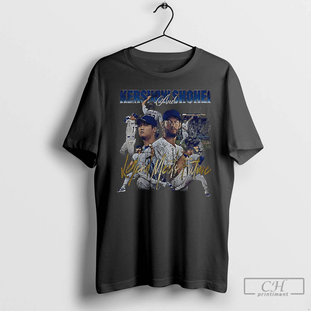 Classic Shohei Ohtani And Clayton Kershaw Los Angeles Dodgers Legend Meets Future Mlb Baseball Vintage T-Shirts, Hoodie,...