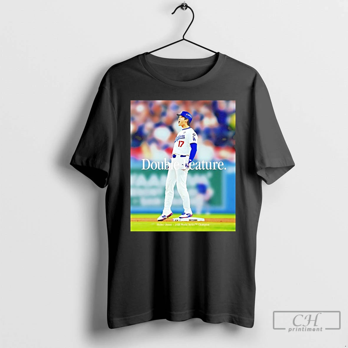 Classic Shohei Ohtani Double Feature Back To Back World Series Champion T Shirts Hoodie, Sweatshirt | InkNestWear.com