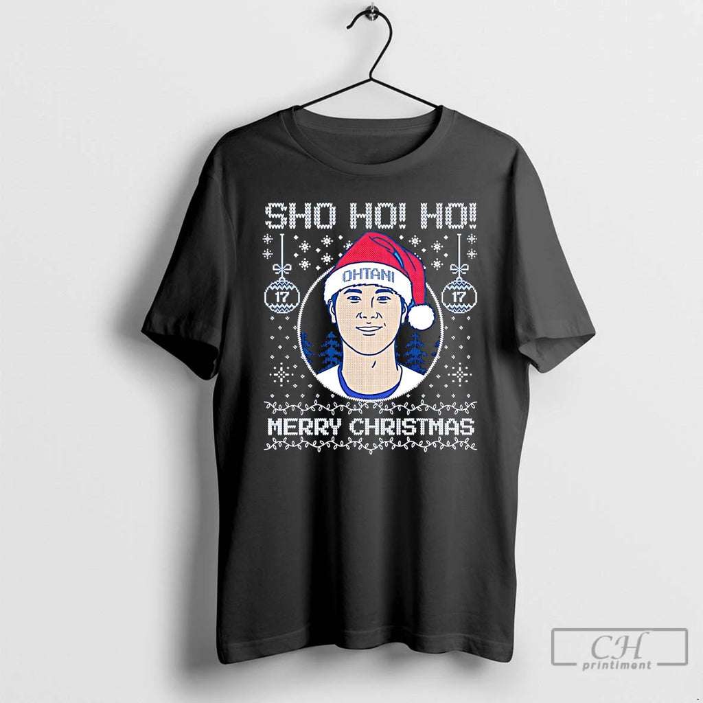 Classic Shohei Ohtani Sho Ho Ho Dodgers Merry Christmas T-Shirts, Hoodie, Sweatshirt | InkNestWear.com