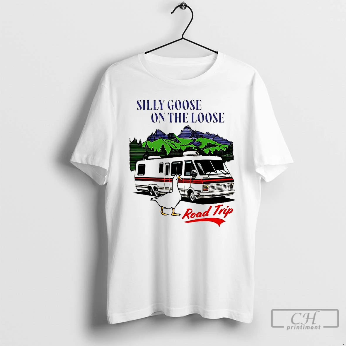 Classic Silly Goose On The Loose Road Trip Motorhome T Shirts Hoodie, Sweatshirt | InkNestWear.com