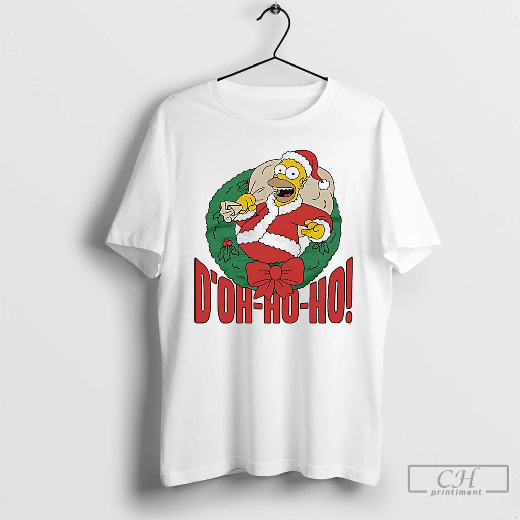 Classic Simpsons Homer Santa Doh Ho Ho Christmas T Shirts Hoodie, Sweatshirt | InkNestWear.com