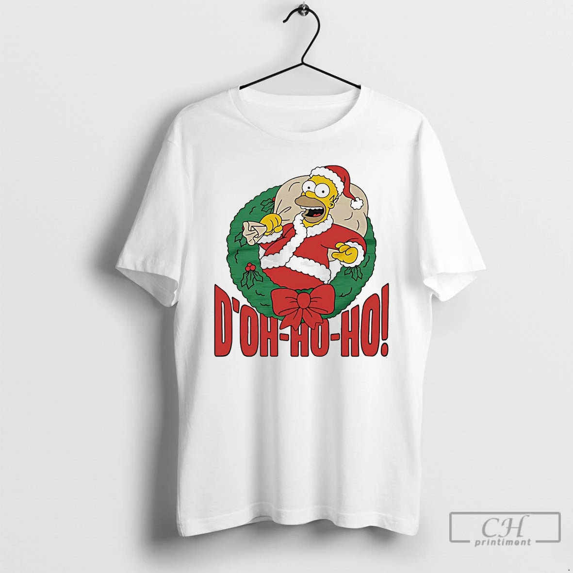 Classic Simpsons Homer Santa Doh Ho Ho Christmas T Shirts Hoodie, Sweatshirt | InkNestWear.com