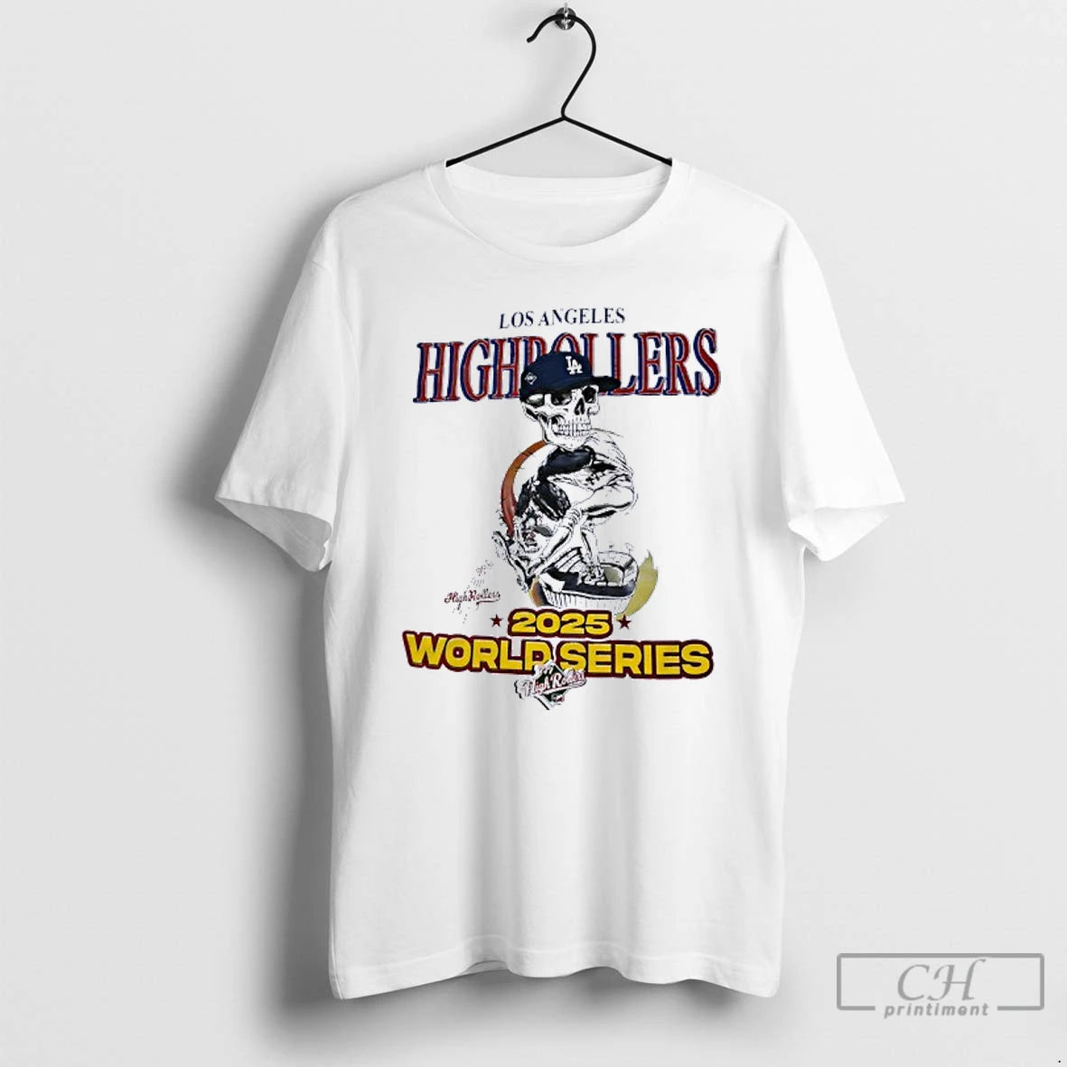 Classic Skeleton Los Angeles Highrollers World Series 2025 T Shirts Hoodie, Sweatshirt | InkNestWear.com