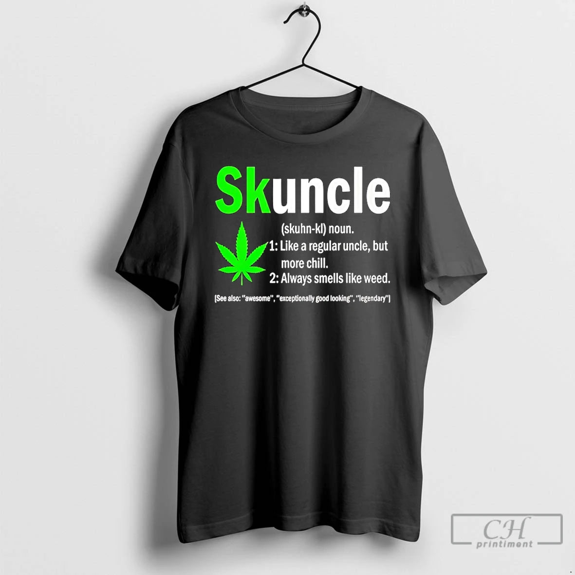 Classic Skuncle Like A Regular Uncle But More Chill Always Smells Like Weed T Shirts Hoodie, Sweatshirt | InkNestWear.com
