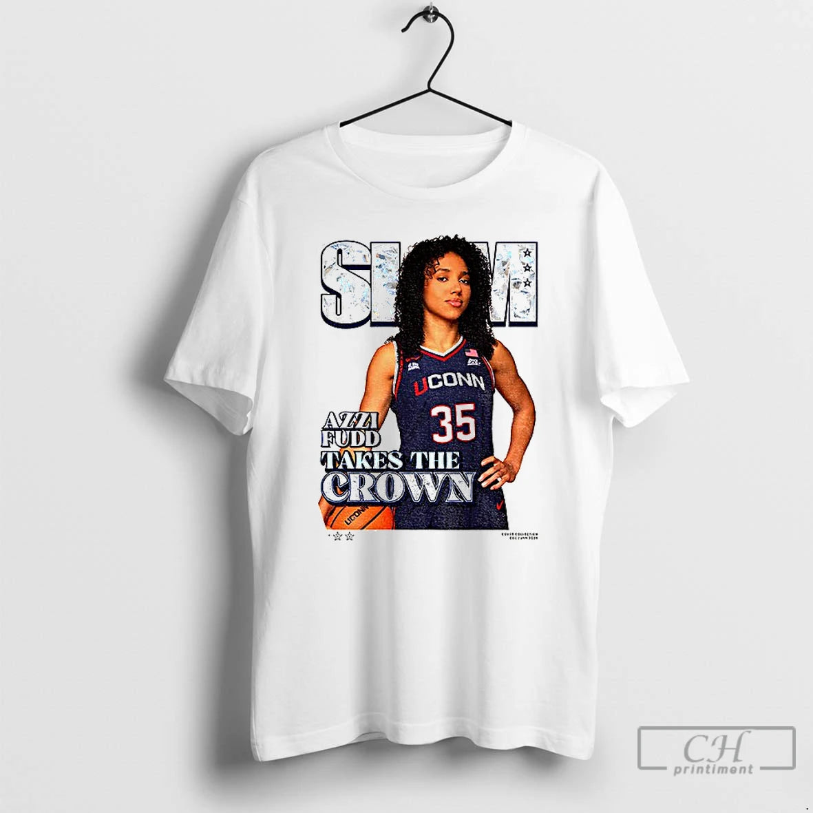 Classic Slam Azzi Fudd Takes The Crown Uconn Huskies Big East Conference Wnba T Shirts Hoodie, Sweatshirt | InkNestWear.com