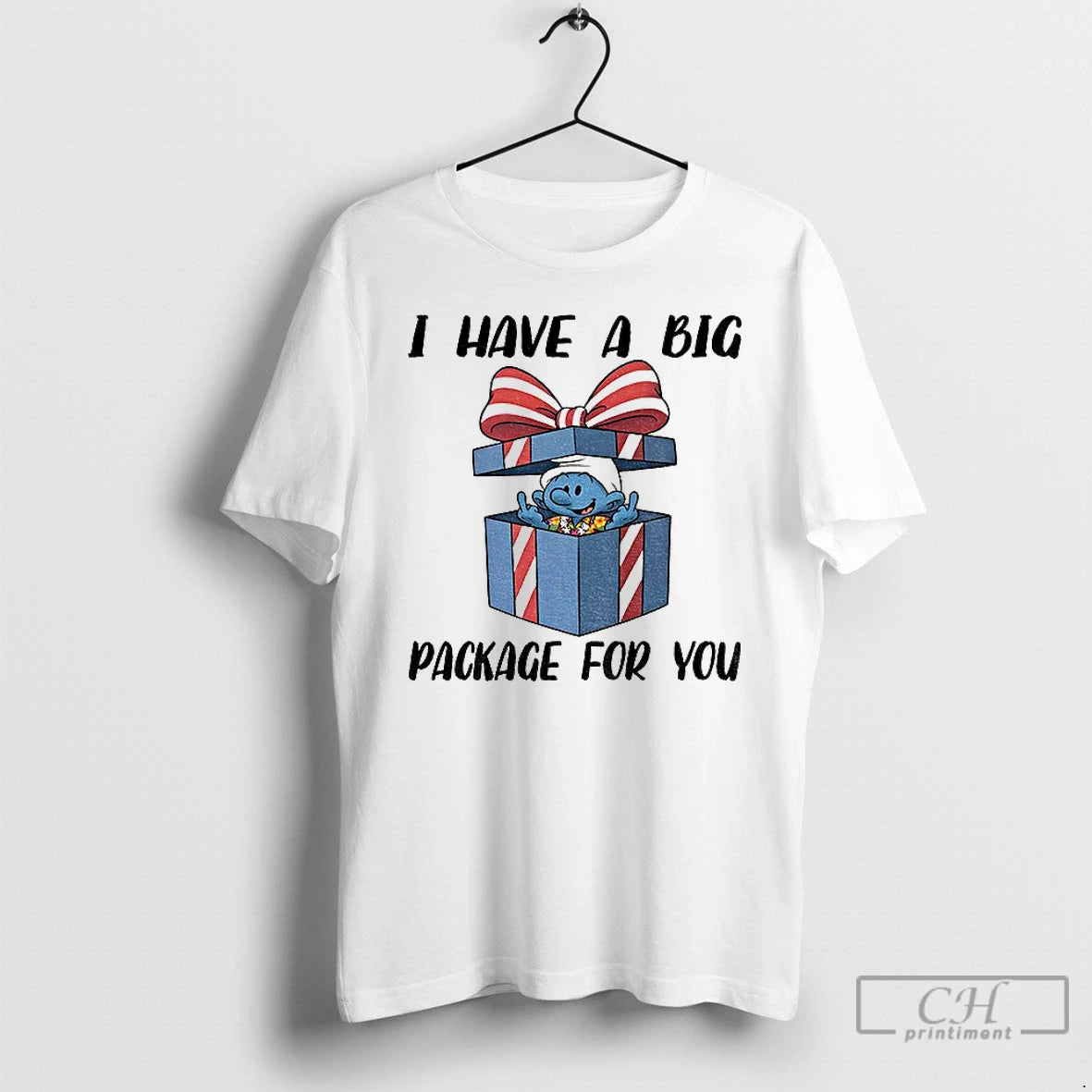 Classic Smurfs Middle Finger I Have A Big Package For You Merry Christmas T Shirts Hoodie, Sweatshirt | InkNestWear.com