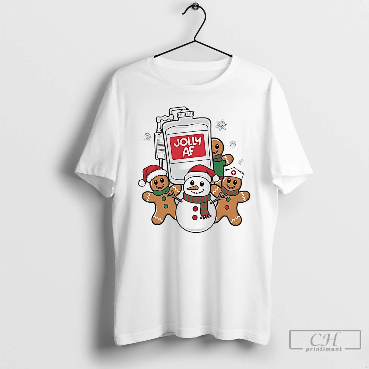 Classic Snowman Gingerbreads Jolly Af Christmas T Shirts Hoodie, Sweatshirt | InkNestWear.com