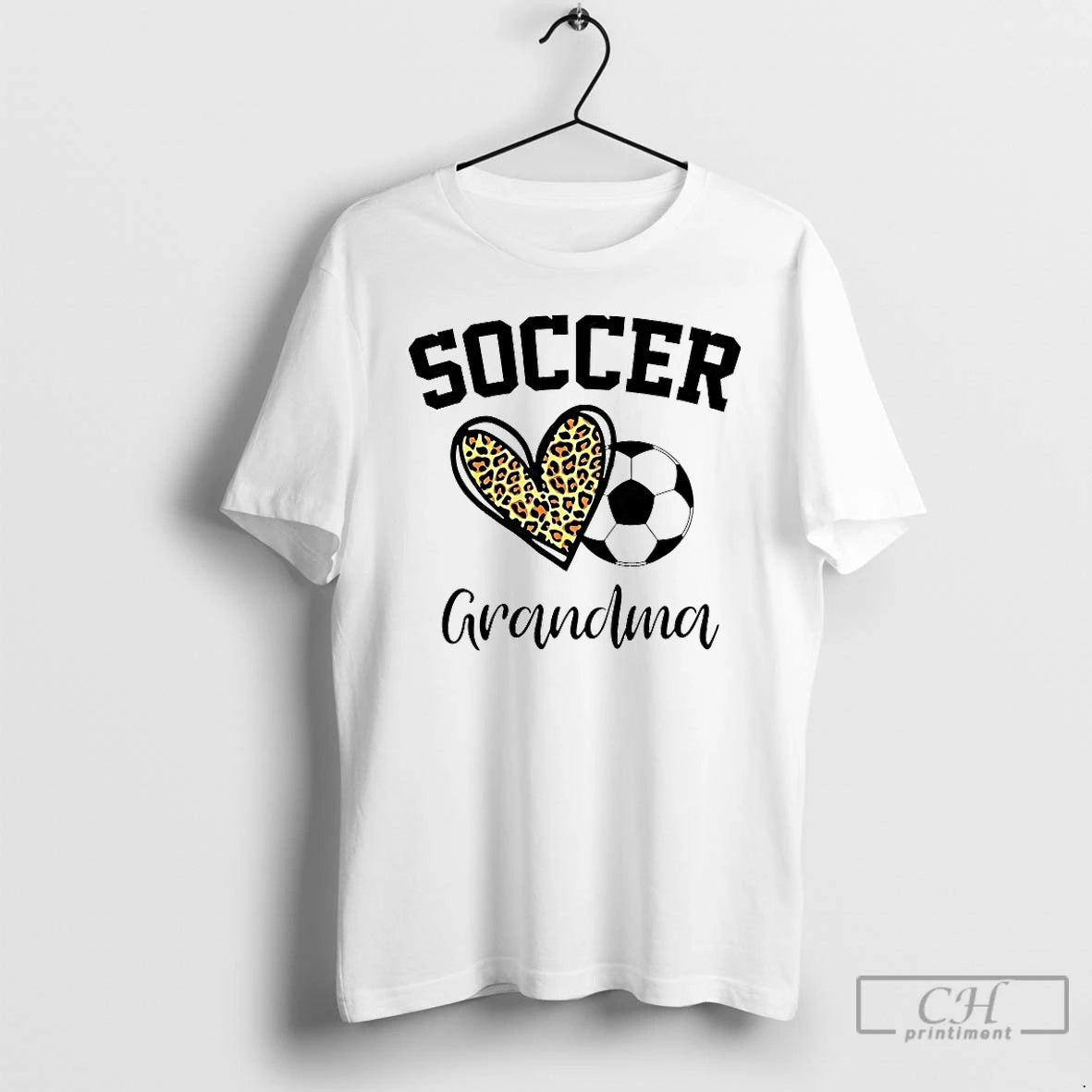 Classic Soccer Grandma Leopard Heart T-Shirts, Hoodie, Sweatshirt | InkNestWear.com