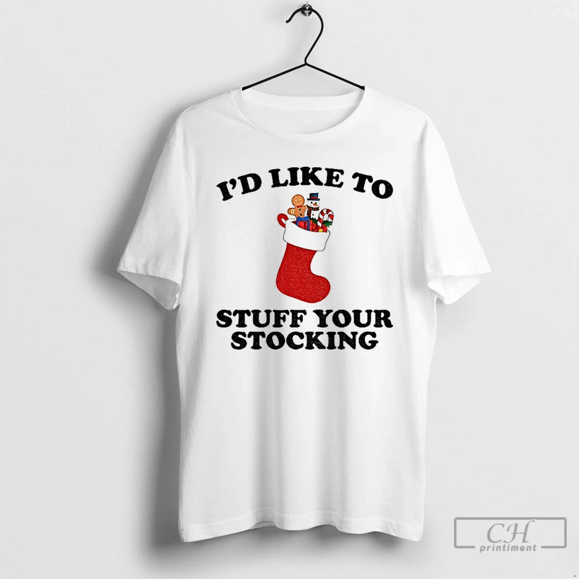 Classic Sock Id Like To Stuff Your Stocking Merry Christmas 2025 T Shirts Hoodie, Sweatshirt | InkNestWear.com