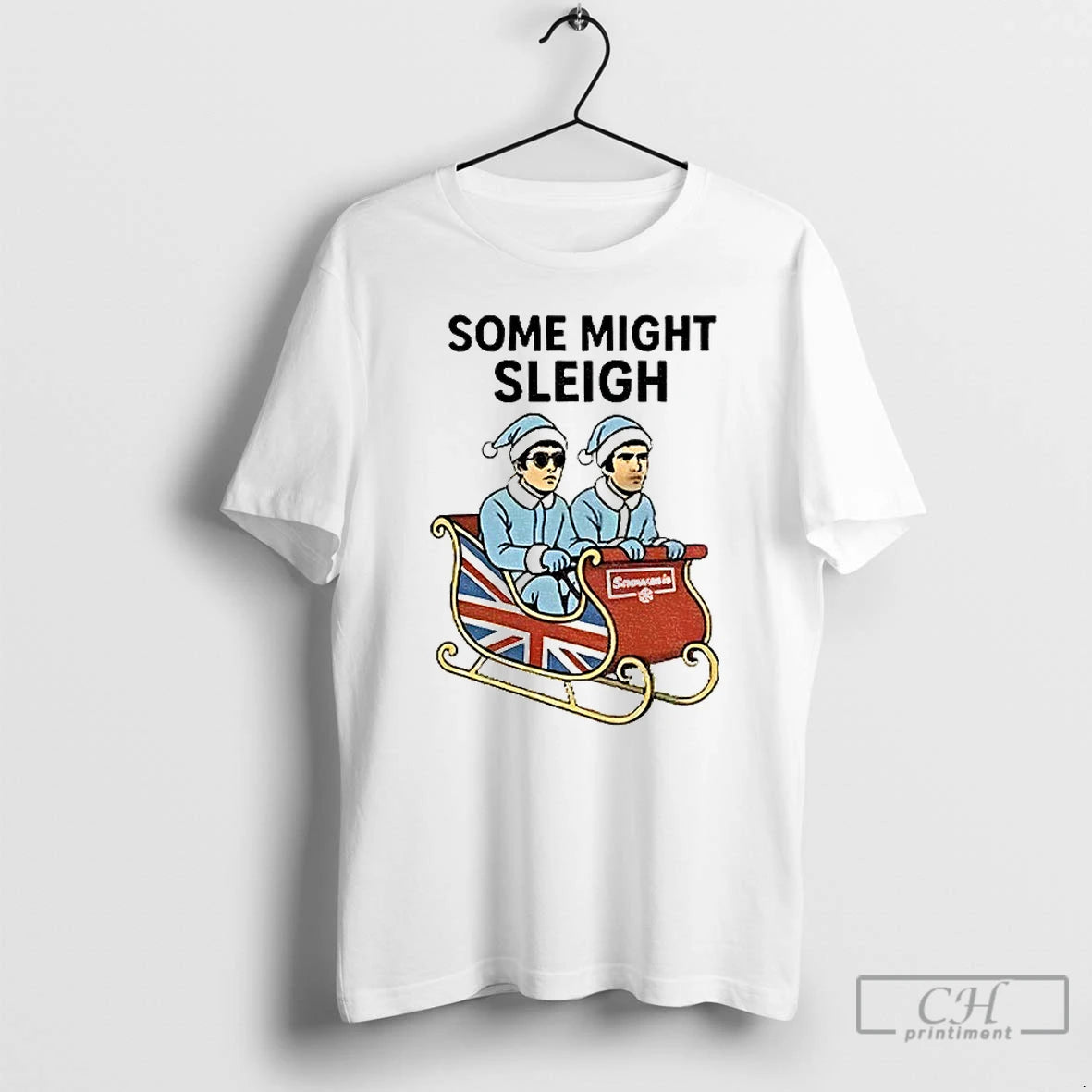 Classic Some Might Sleigh Oasis Merry Christmas T Shirts Hoodie, Sweatshirt | InkNestWear.com