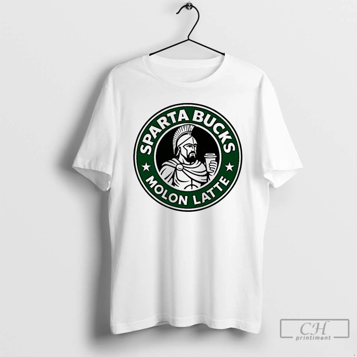 Classic Starta Bucks Molon Latte Roman Warrior Logo T Shirts