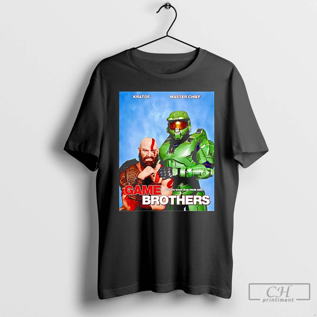 Classic Step Game Brothers Kratos And Master Chief T Shirts Hoodie, Sweatshirt | InkNestWear.com