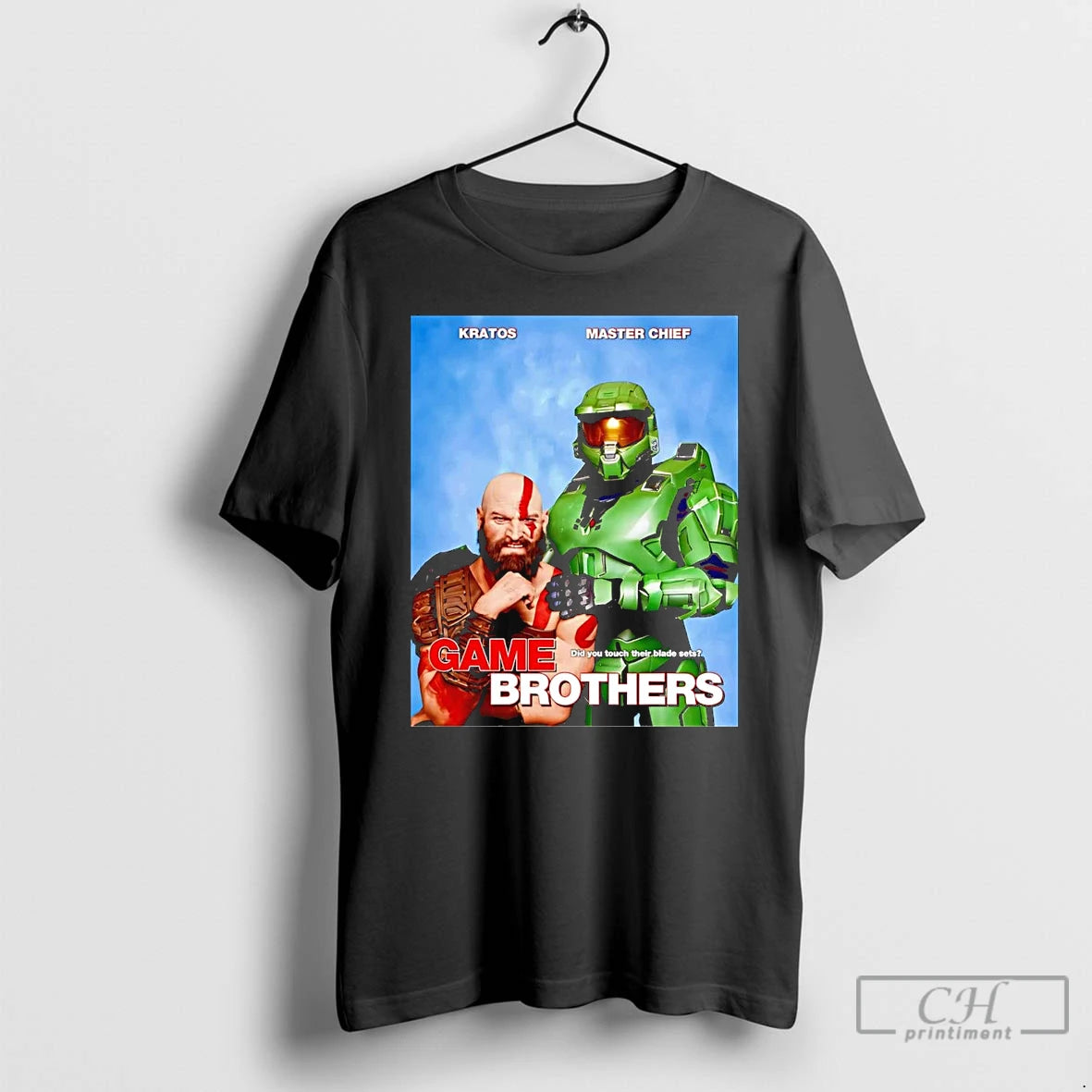 Classic Step Game Brothers Kratos And Master Chief T Shirts Hoodie, Sweatshirt | InkNestWear.com