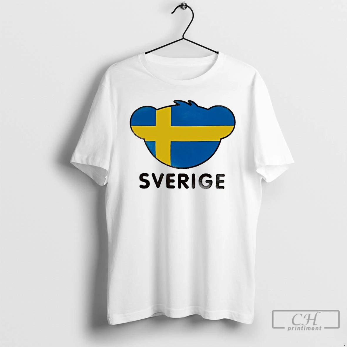 Classic Sverige Bear Head Sweden Flag T Shirts Hoodie, Sweatshirt | InkNestWear.com