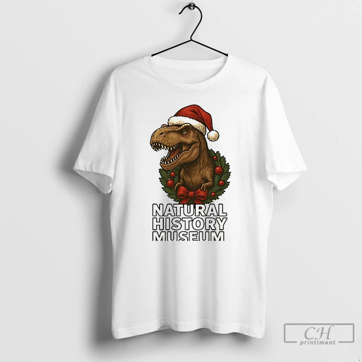 Classic T Rex Natural History Museum Christmas T-Shirts, Hoodie, Sweatshirt | InkNestWear.com
