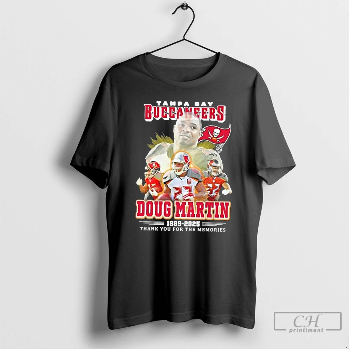 Classic Tampa Bay Buccaneers Doug Martin 1989 2025 Thank You For The Memories T Shirts Hoodie, Sweatshirt | InkNestWear.com