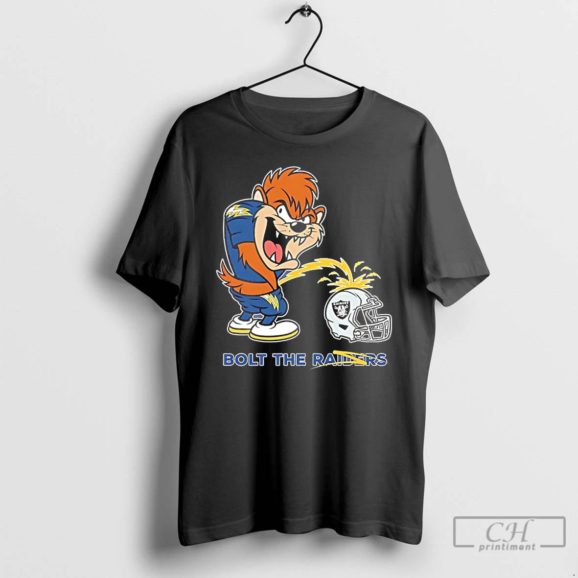 Classic Tasmanian Devil Chargers Bolt The Raider T-Shirts, Hoodie, Sweatshirt | InkNestWear.com