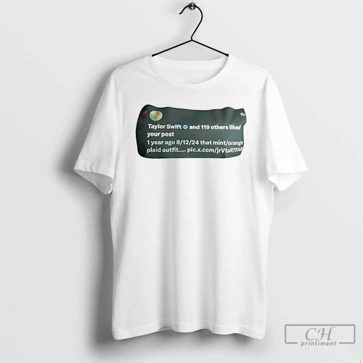 Classic Taylor And 119 Others Liked Your Post 1 Year Ago That Mint Arange Plaid T-Shirts, Hoodie, Sweatshirt