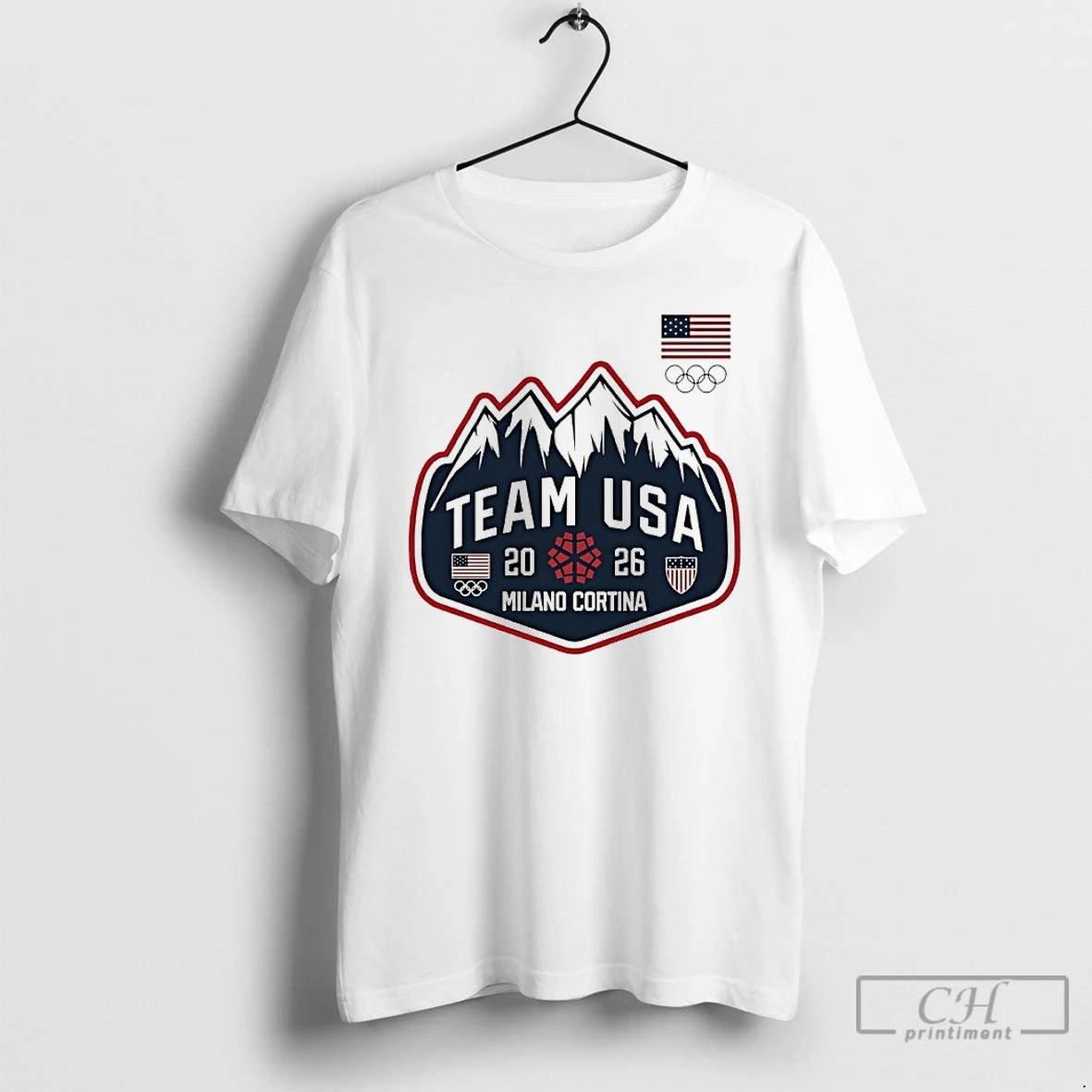 Classic Team Usa 2026 Mountain Patch Milano Cortina T-Shirts, Hoodie, Sweatshirt | InkNestWear.com