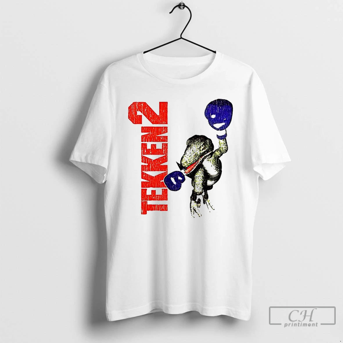 Classic Tekken 2 Dinosaur Alex Purple Boxing Gloves Vintage T Shirts Hoodie, Sweatshirt | InkNestWear.com