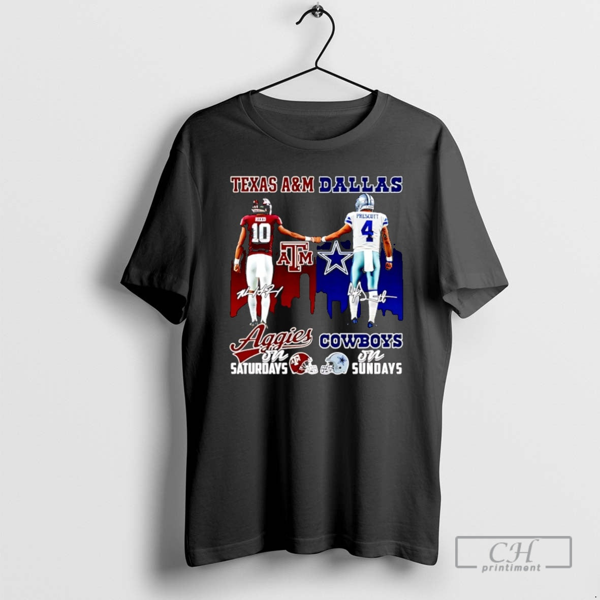 Classic Texas Am Aggie On Saturdays And Dallas Cowboys Dak Prescott On Sundays Christmas T-Shirts, Hoodie, Sweatshirt