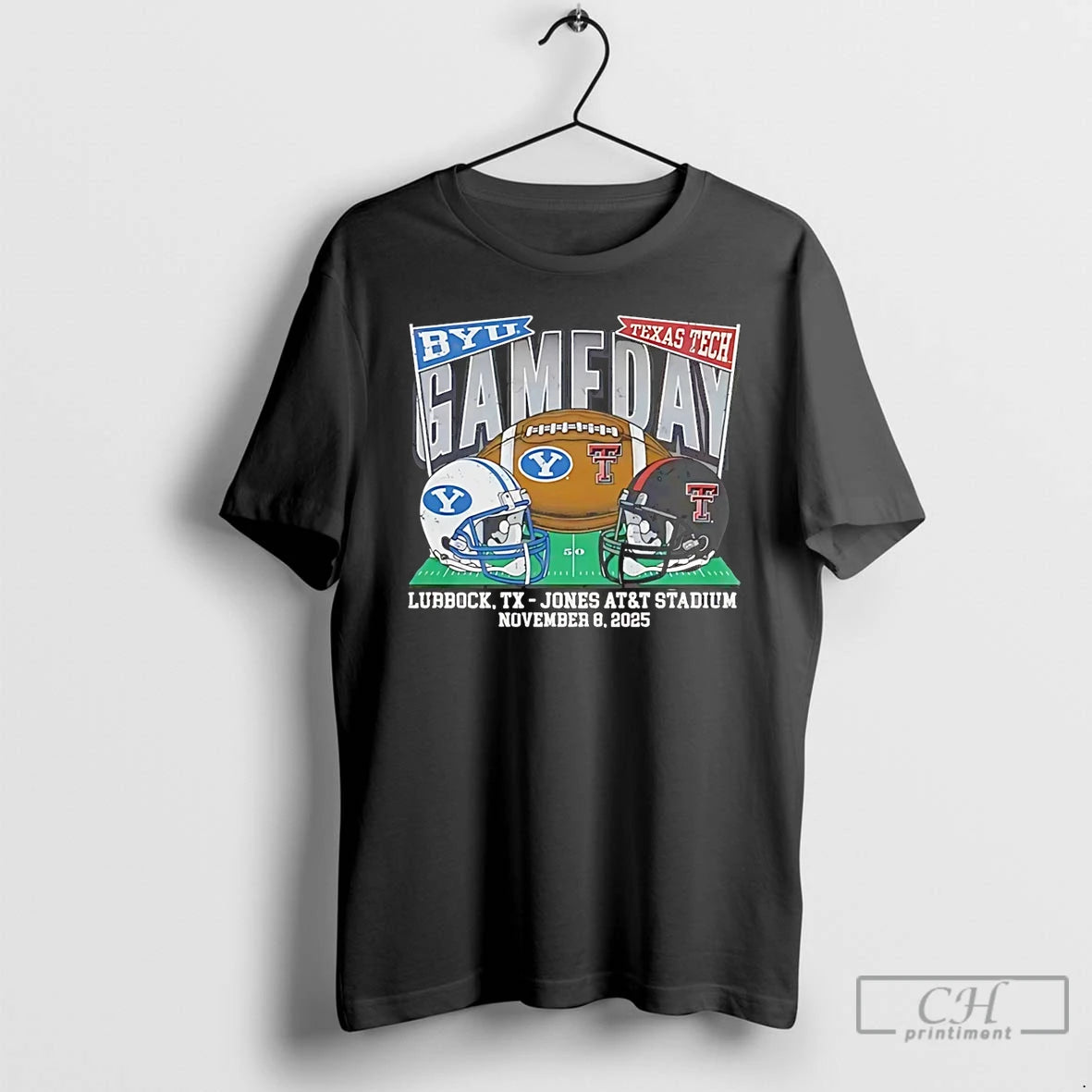 Classic Texas Tech Red Raiders Vs Byu Cougars 2025 Gameday Helmets T Shirts Hoodie, Sweatshirt | InkNestWear.com