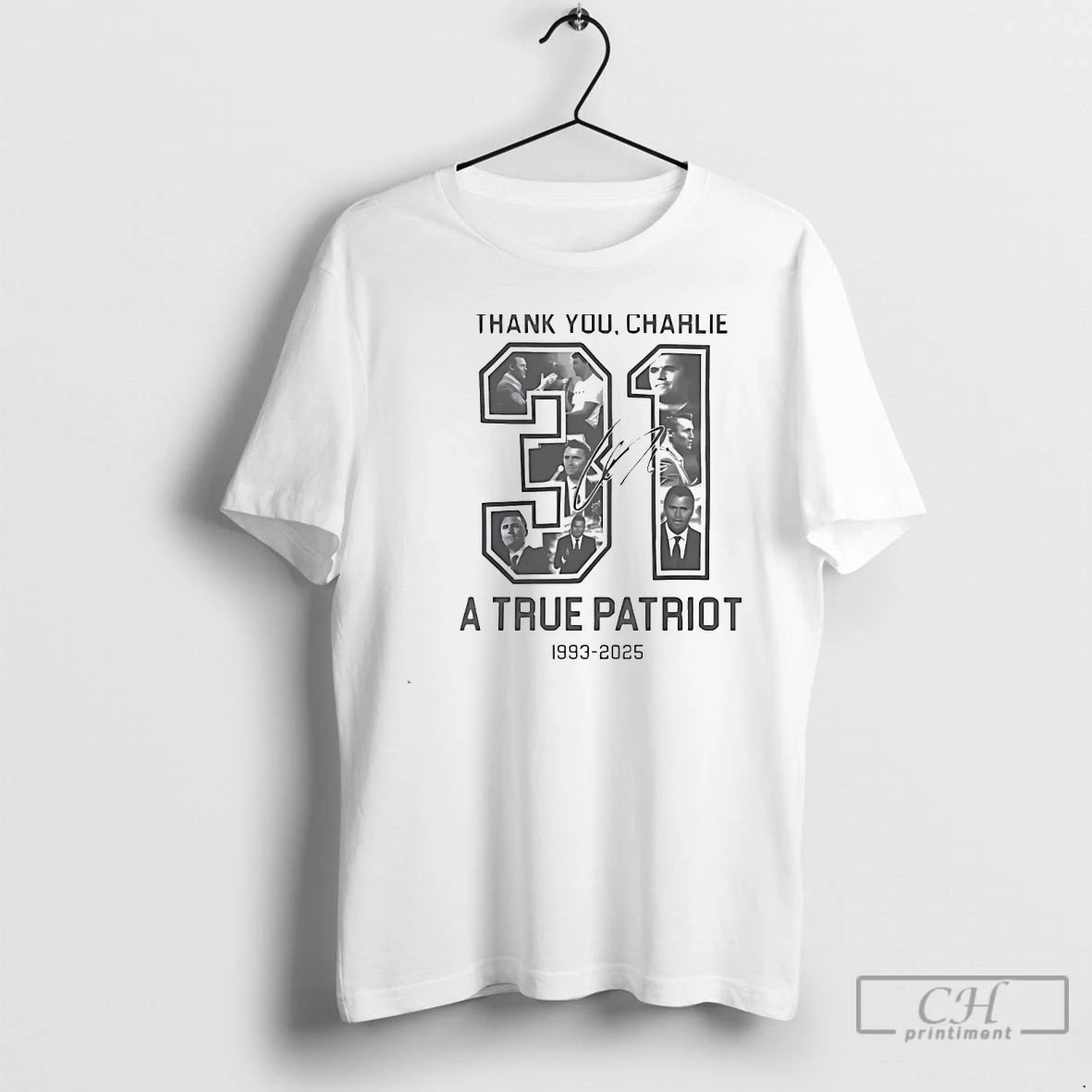 Classic Thank You Charlie A True Patriot Charlie Kirk White T Shirts Hoodie, Sweatshirt | InkNestWear.com