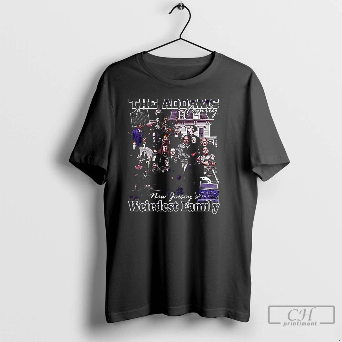 Classic The Addams Family X New Jerseys Weirdest Family T Shirts Hoodie, Sweatshirt | InkNestWear.com
