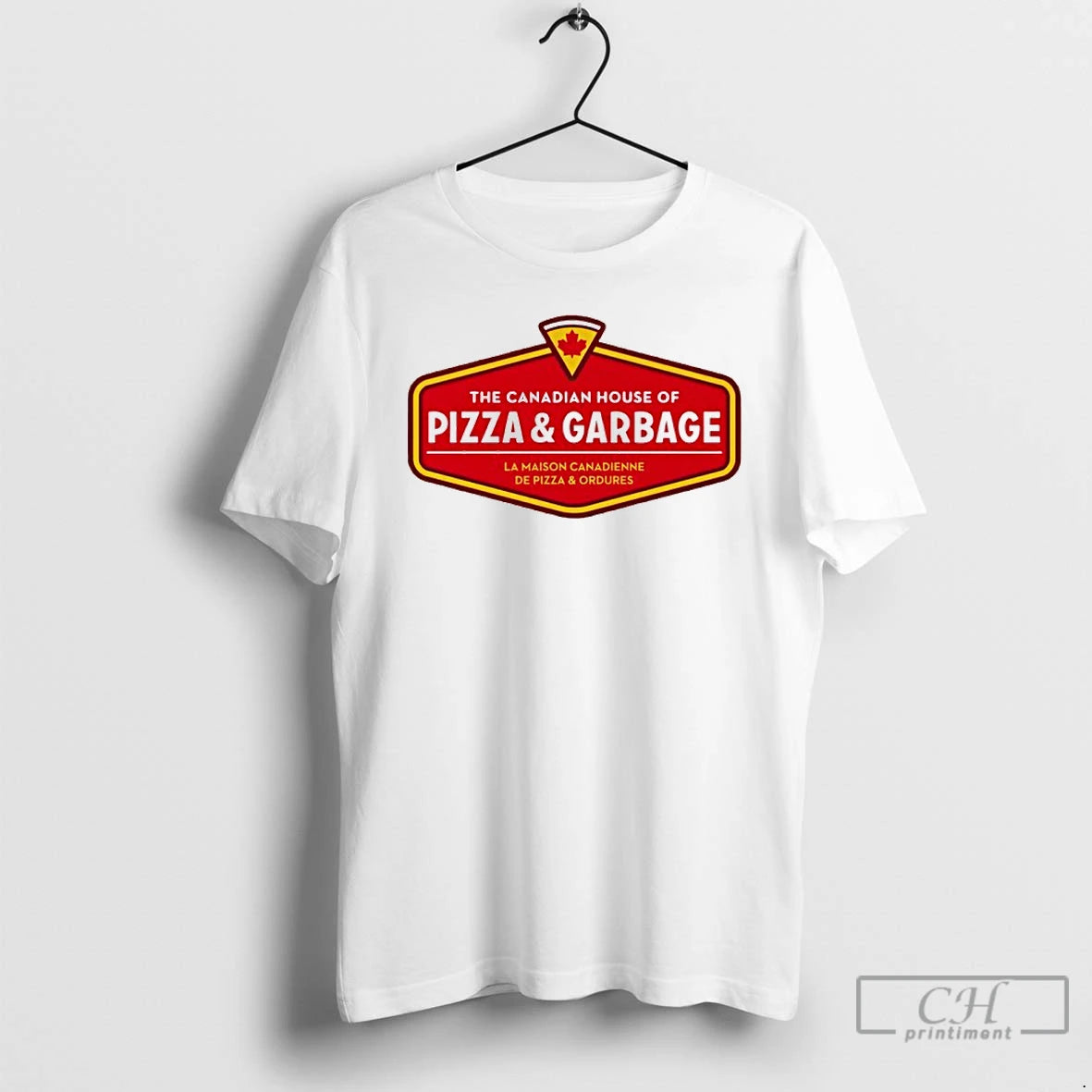 Classic The Canadian House Of Pizza And Garbage Logo