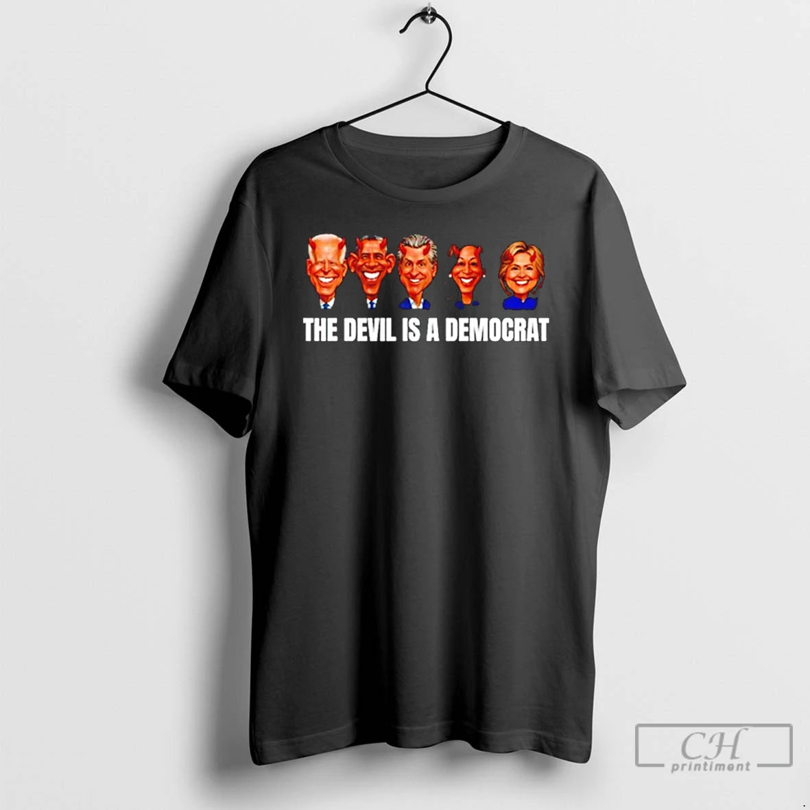 Classic The Devils Is A Democrat Caricature T Shirts Hoodie, Sweatshirt | InkNestWear.com