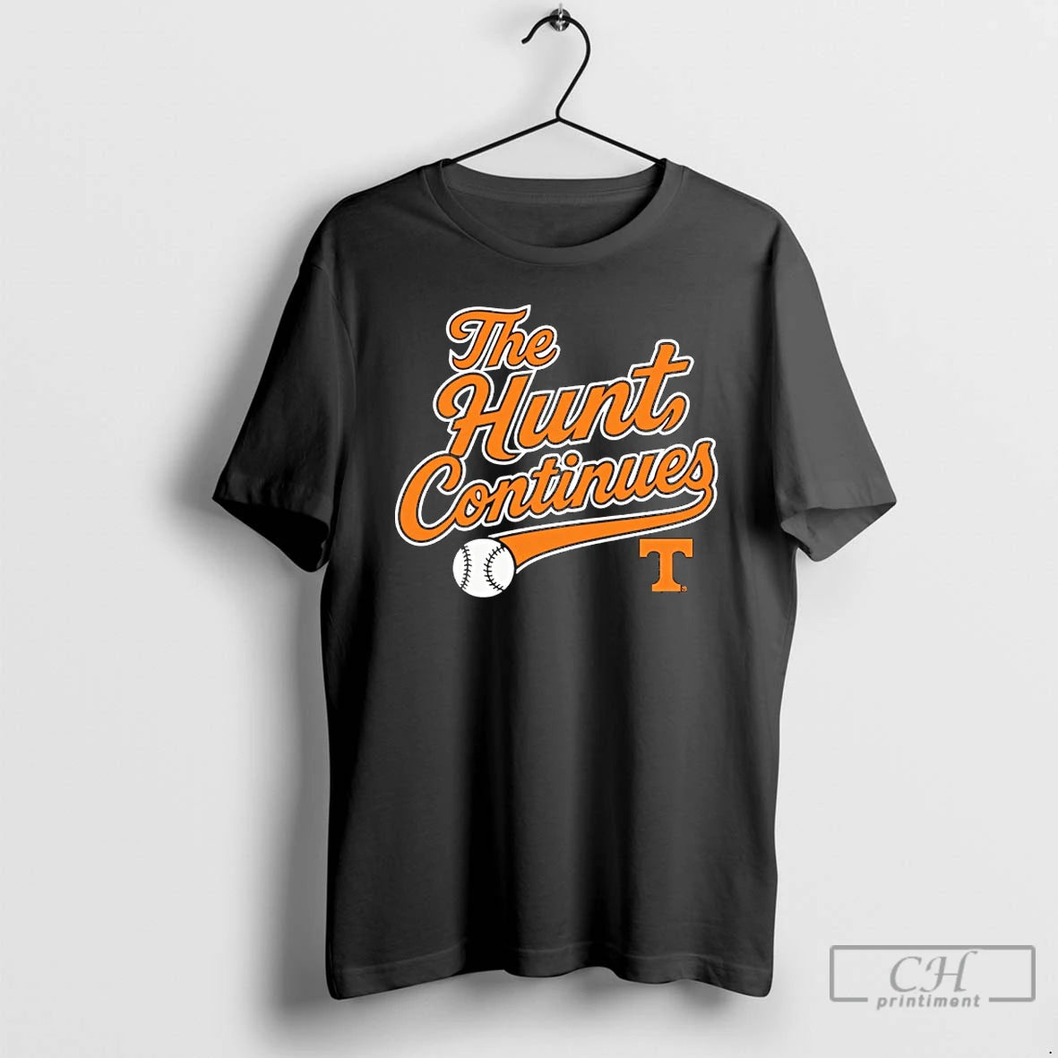Classic The Hunt Continues Tennessee Volunteers Baseball T Shirts Hoodie, Sweatshirt | InkNestWear.com