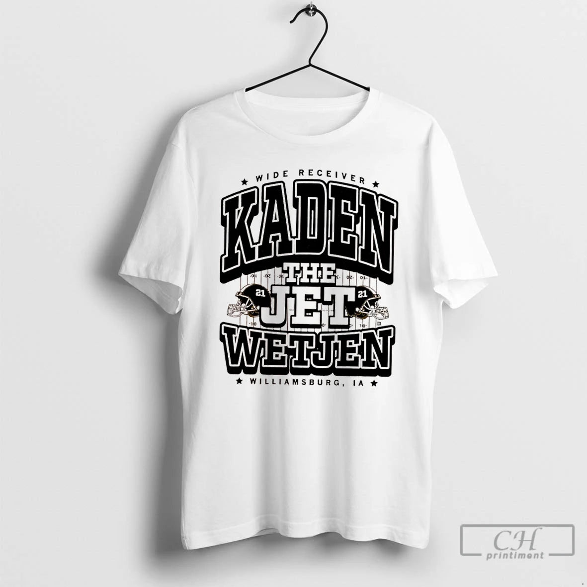 Classic The Jet Wide Receiver Kaden Wetjen Williamsburg Ia 21 Baseball T Shirts Hoodie, Sweatshirt | InkNestWear.com