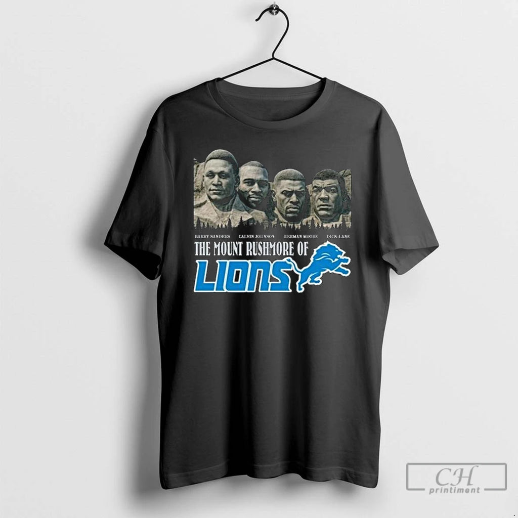 Classic The Mount Rushmore Of Detroit Lions Legends 2025 Long Sleve T Shirts Hoodie, Sweatshirt | InkNestWear.com