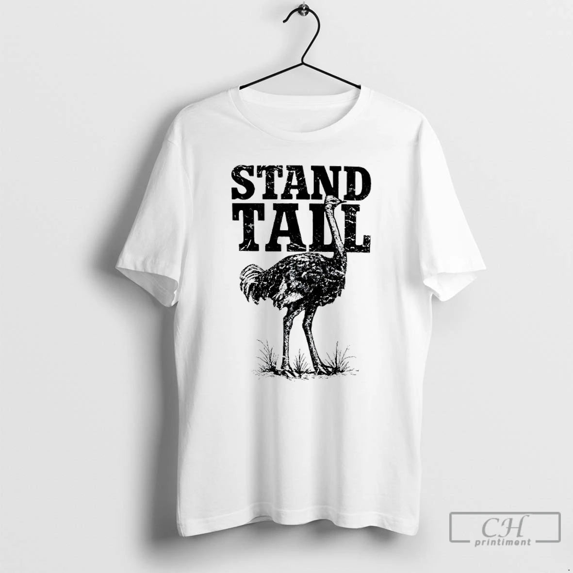 Classic The Ostrich Stand Tall Retro T Shirts Hoodie, Sweatshirt | InkNestWear.com
