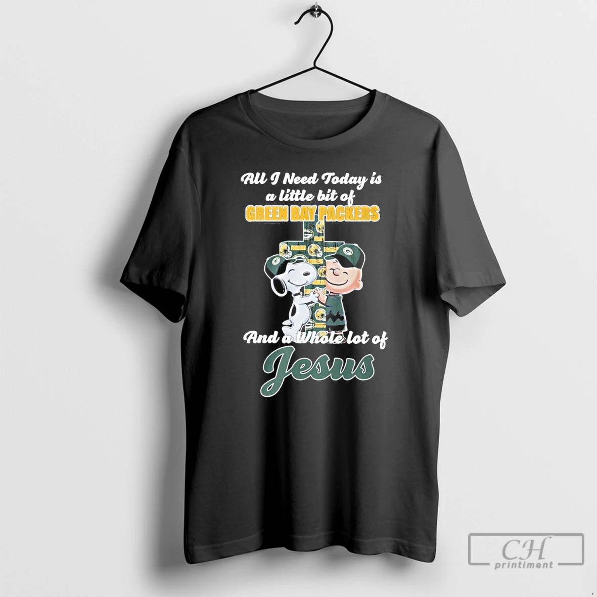 Classic The Peanuts All I Need Today Is A Little Bit Of Green Bay Packers T-Shirts, Hoodie, Sweatshirt | InkNestWear.com