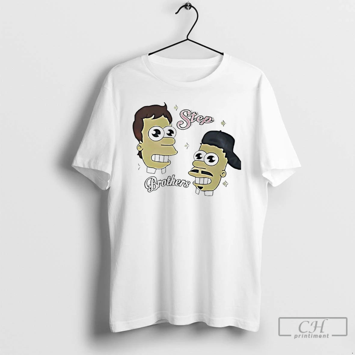 Classic The Simpsons Style Step Brothers Funny T-Shirts, Hoodie, Sweatshirt | InkNestWear.com