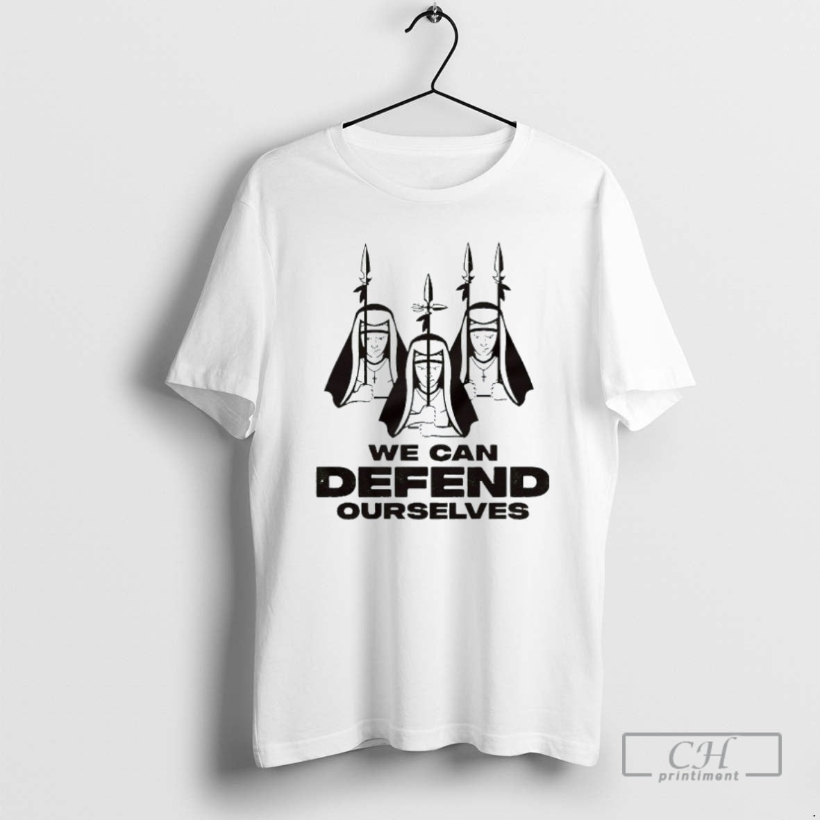Classic The Walking Dead We Can Defend Ourselves Daryl Dixon Fighting Nuns T Shirtss T-Shirts, Hoodie, Sweatshirt
