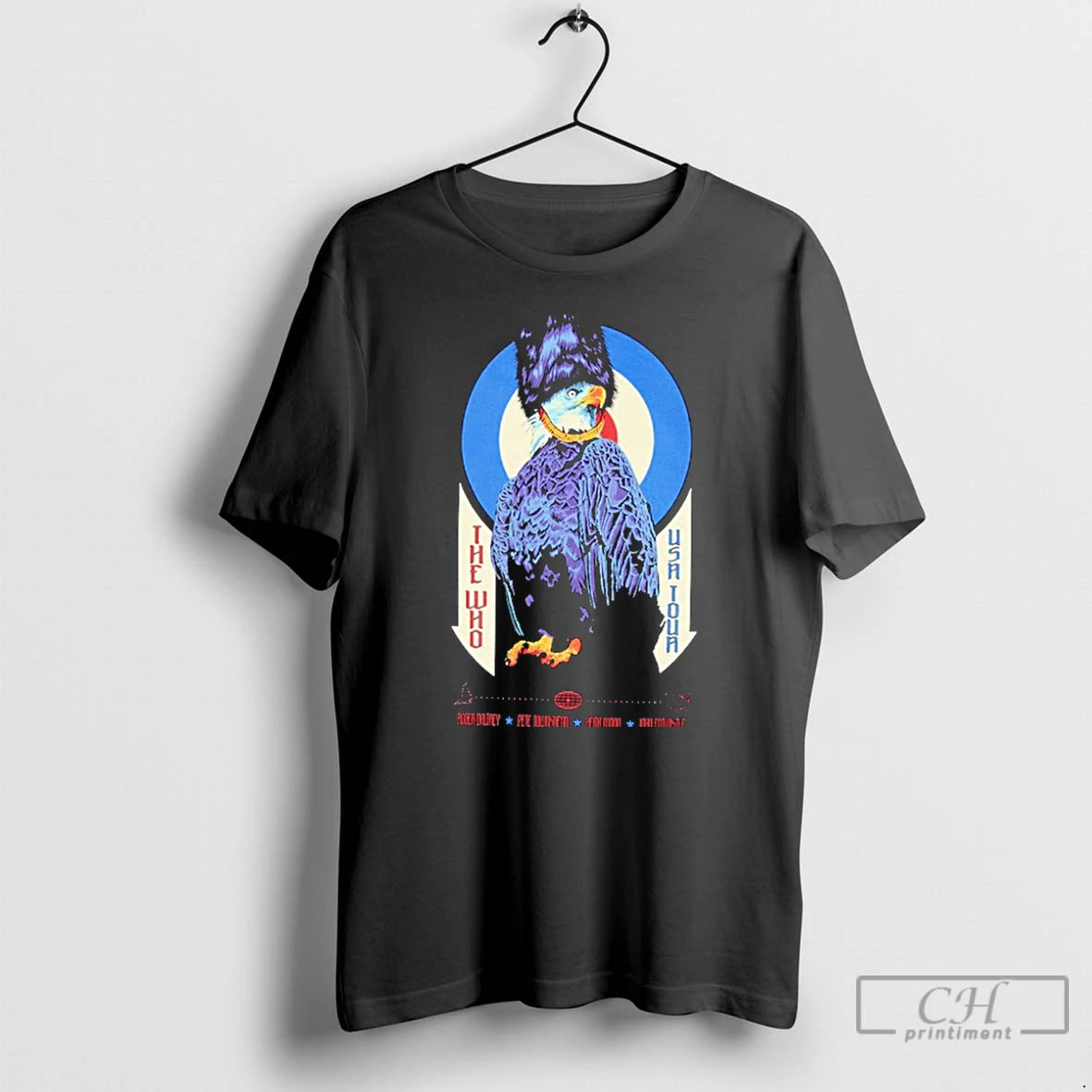 Classic The Who Mid 70s Eagle Us Tours T Shirts Hoodie, Sweatshirt | InkNestWear.com