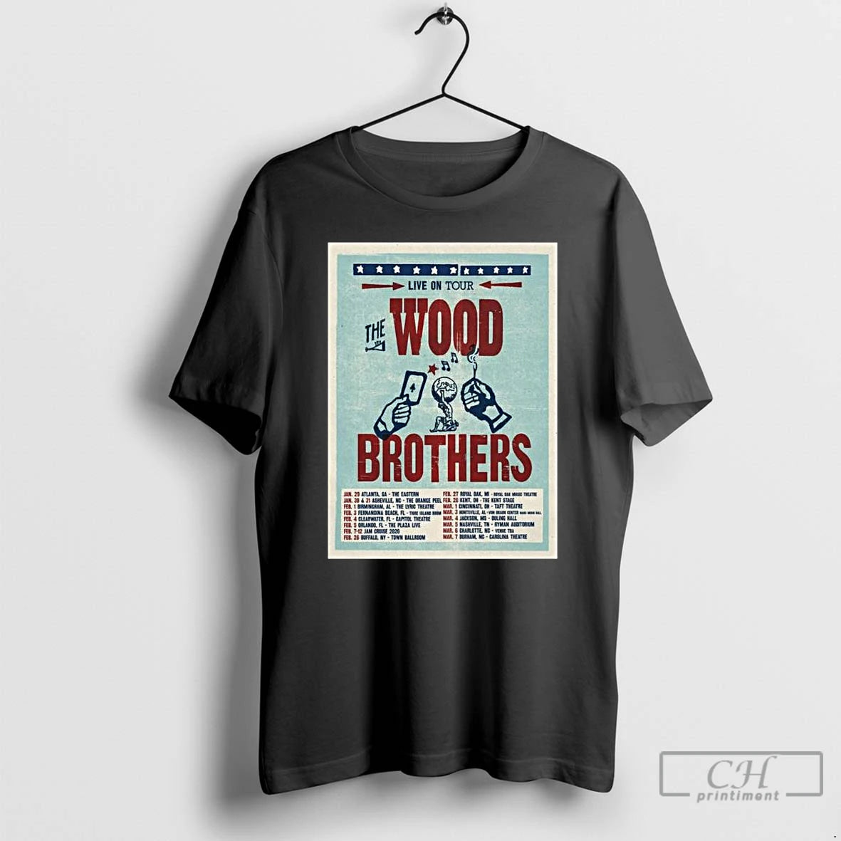 Classic The Wood Brothers Live On New Tour 2026 Long Sleve T Shirts Hoodie, Sweatshirt | InkNestWear.com