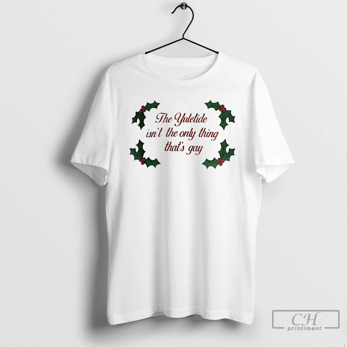 Classic The Yuletide Isnt The Only Thing Thats Gay Christmas 2025 T-Shirts, Hoodie, Sweatshirt | InkNestWear.com