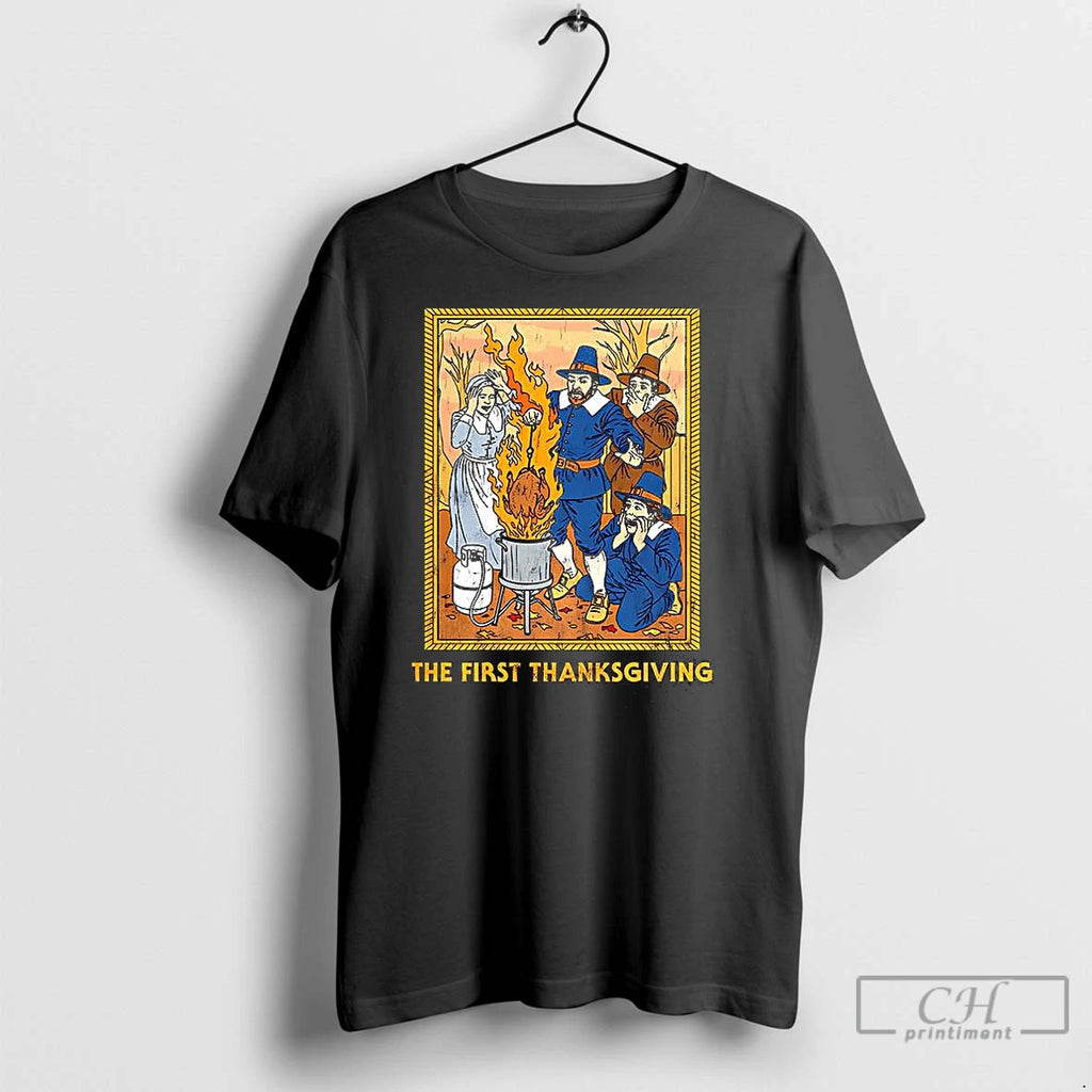 Classic The First Thanksgiving Pilgrims T-Shirts, Hoodie, Sweatshirt | InkNestWear.com