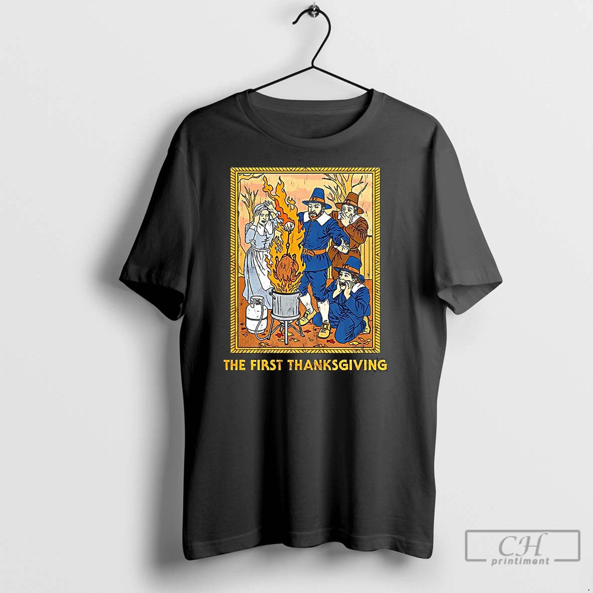 Classic The First Thanksgiving Pilgrims T-Shirts, Hoodie, Sweatshirt | InkNestWear.com
