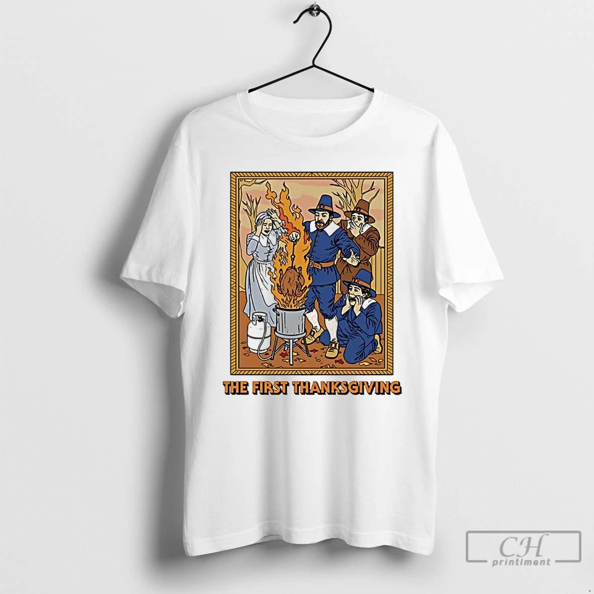 Classic The First Thanksgiving Graphic Art T Shirts Hoodie, Sweatshirt | InkNestWear.com
