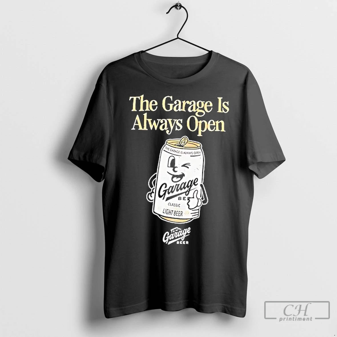 Classic The Garage Is Always Open Garage Light Beer T-Shirts, Hoodie, Sweatshirt | InkNestWear.com