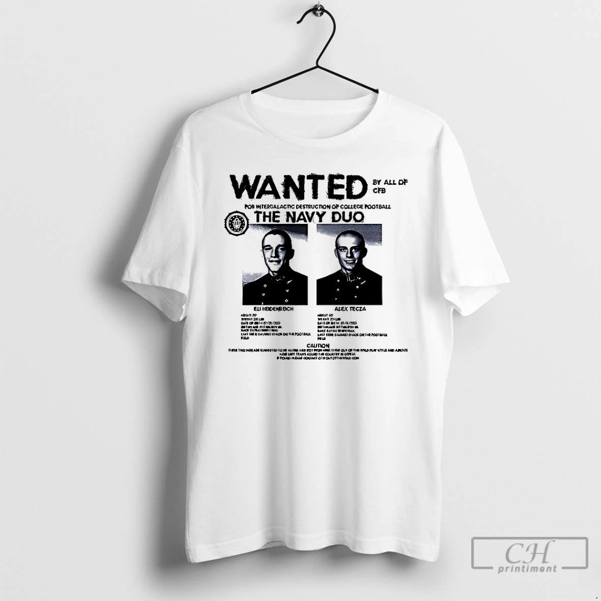 Classic Navy Duo Wanted T-Shirts, Hoodie, Sweatshirt