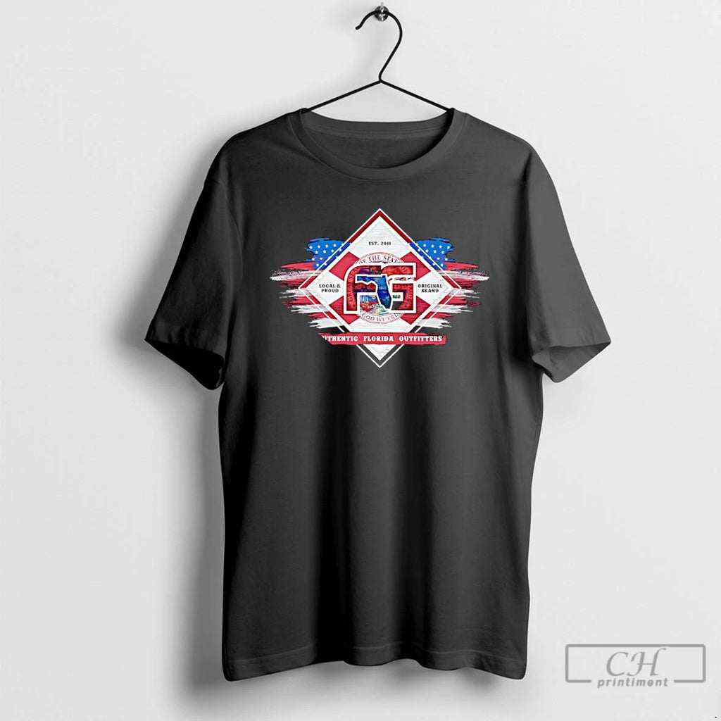 Classic The State Local And Proud Brand God We Tre Authentic Florida Outfitters Est 2011 T-Shirts, Hoodie, Sweatshirt