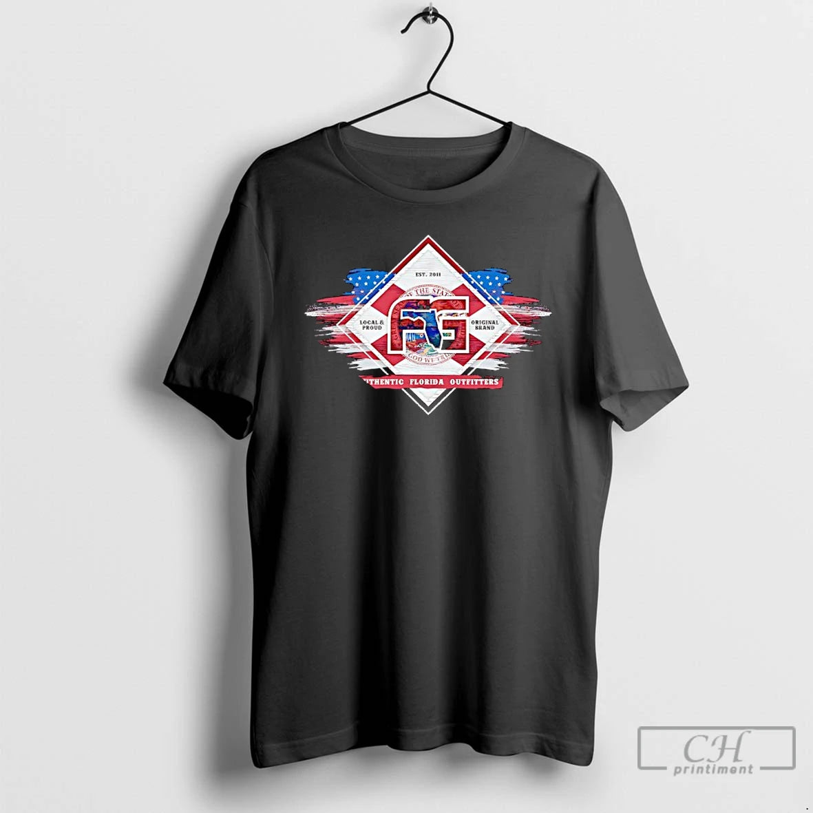 Classic The State Local And Proud Brand God We Tre Authentic Florida Outfitters Est 2011 T-Shirts, Hoodie, Sweatshirt
