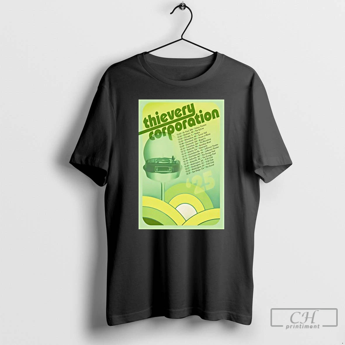 Classic Thievery Corporation Midwest And South American 2025 Tour Posters T Shirts