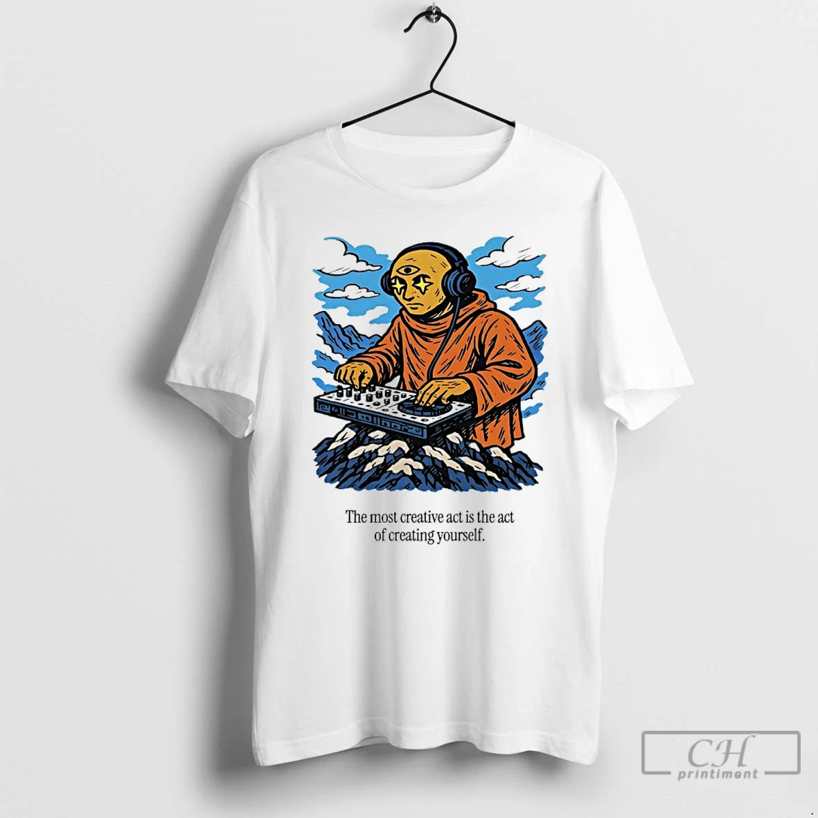 Classic Third Eye Kingdom The Most Creative Act Is The Act Of Creating Youself T-Shirts, Hoodie, Sweatshirt | InkNestWear.com